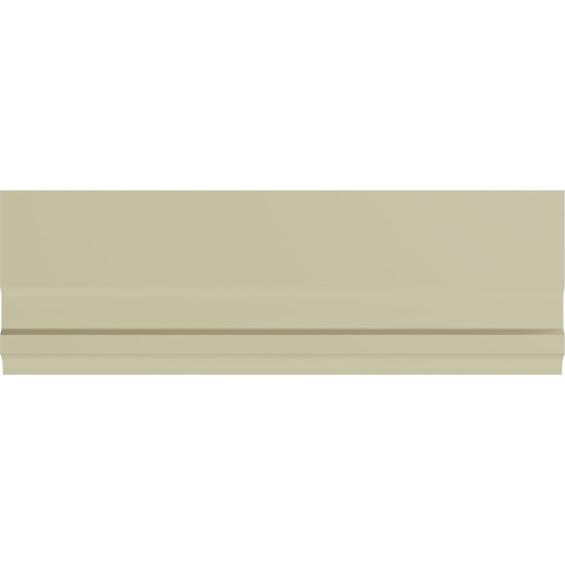 Primed Gray Polyurethane Geometric Baseboard Moulding Sample