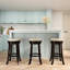 Tabouret de bar 30 po, finition de surface de couleur, siège en tissu beige chaud, tabouret pivotant à 360 degrés avec revêtement confortable, structure en bois franc, fonctionnalité pour une utilisation améliorée-2124164243