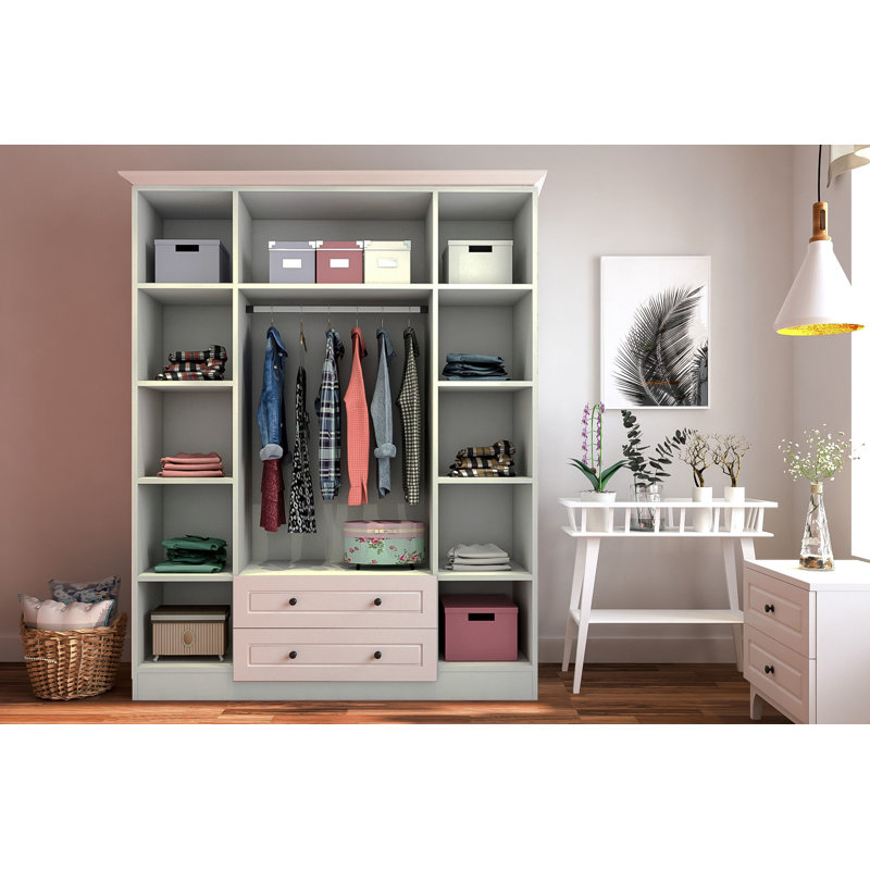 Leatherhead 4 Door Manufactured Wood Wardrobe