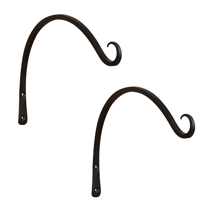 Metal Weather Resistant Bracket Plant Stand, 10.5" H x 11.5" W x 0.75" D