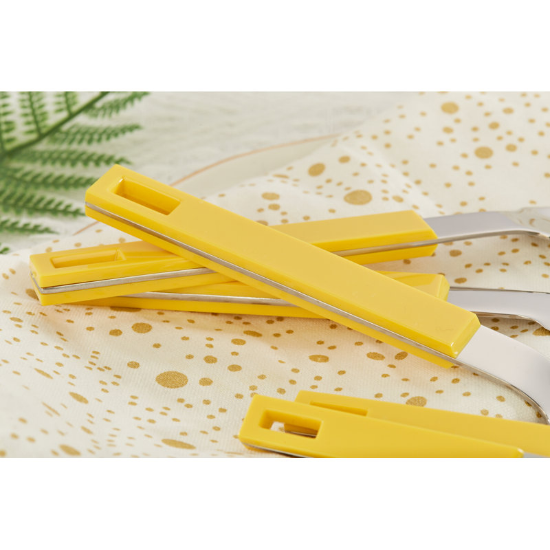 Ensemble de couverts en acier inoxydable Latitude Run® - Service pour 4, Jaune