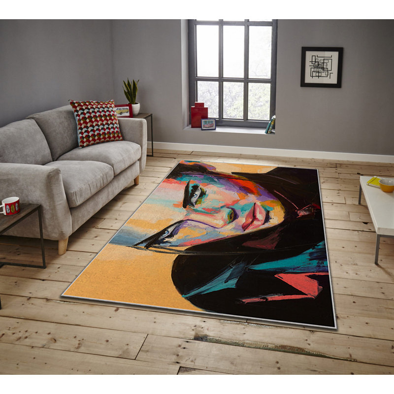 Luxurious Area Carpet (5.2 x 7.5 ft), 100% Polyester, 740 g/m² | Soft Velvet Fabric with Non-Slip Felt Dot Underside, Laminated Sponge for Comfort | Easy to Clean, Machine Washable at 86°F | Ideal for Living Room & Bedroom Decor
