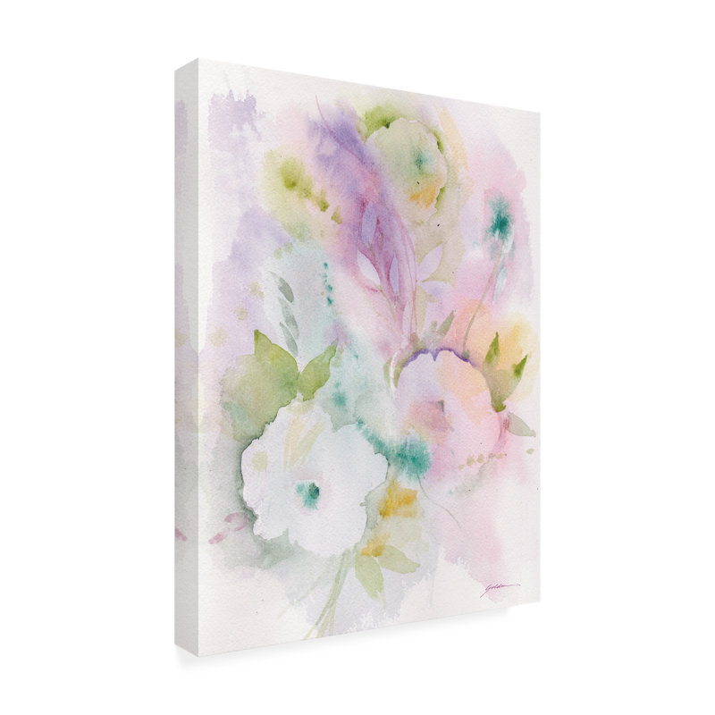 Floral ombres mauves, H 24 po x l 18 po x P 2 po