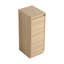 Petit meuble de rangement autoportant de 30 cm (12 po), portes à fermeture amortie, chêne blanc américain, contreplaqué