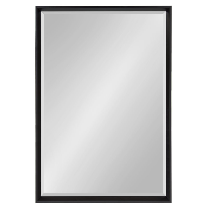 Miroir d'appoint Ovey, Noir, 37,5 po x 25,5 po
