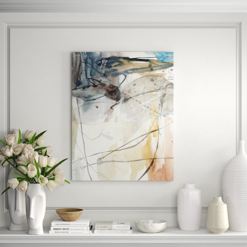 Deep Autumn Leaves II Print by Sara Brown, Image Brush Gel, 38" H x 30" W