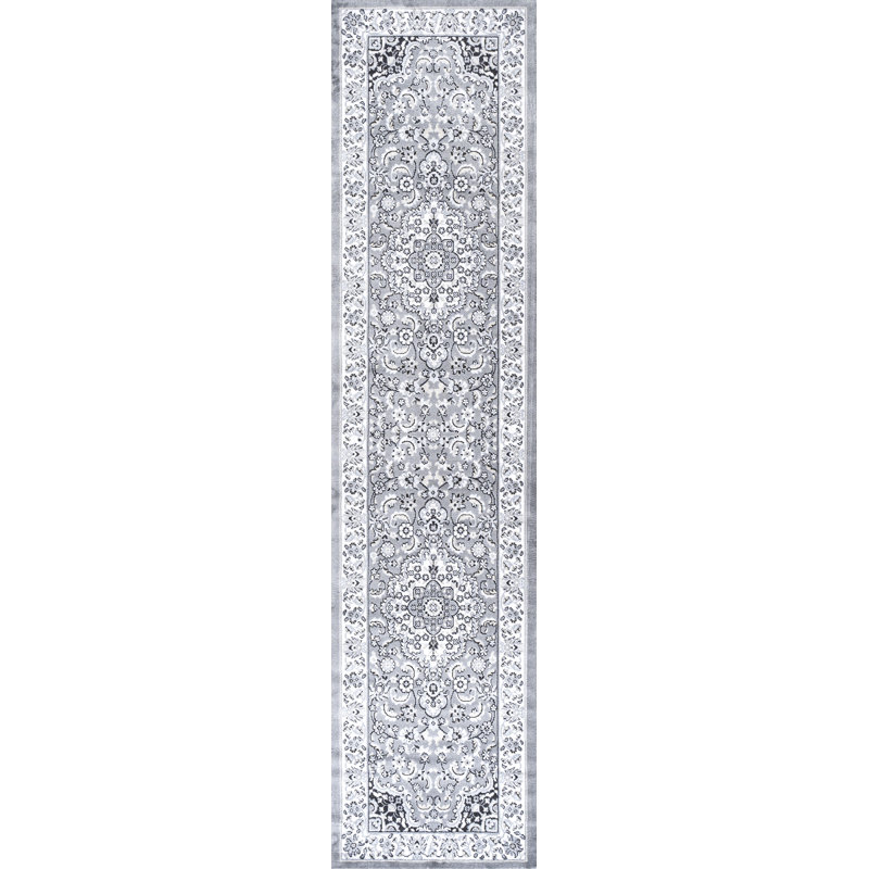 Tapis gris / ivoire Keohane, Tapis de couloir 2 pi x 10 pi