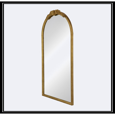 Cindia Manufactured Wood + Solid Wood Arch Wall Mirror -  Alcott HillÂ®, 864A3A97143F4E97AF23593AAD1D61CB