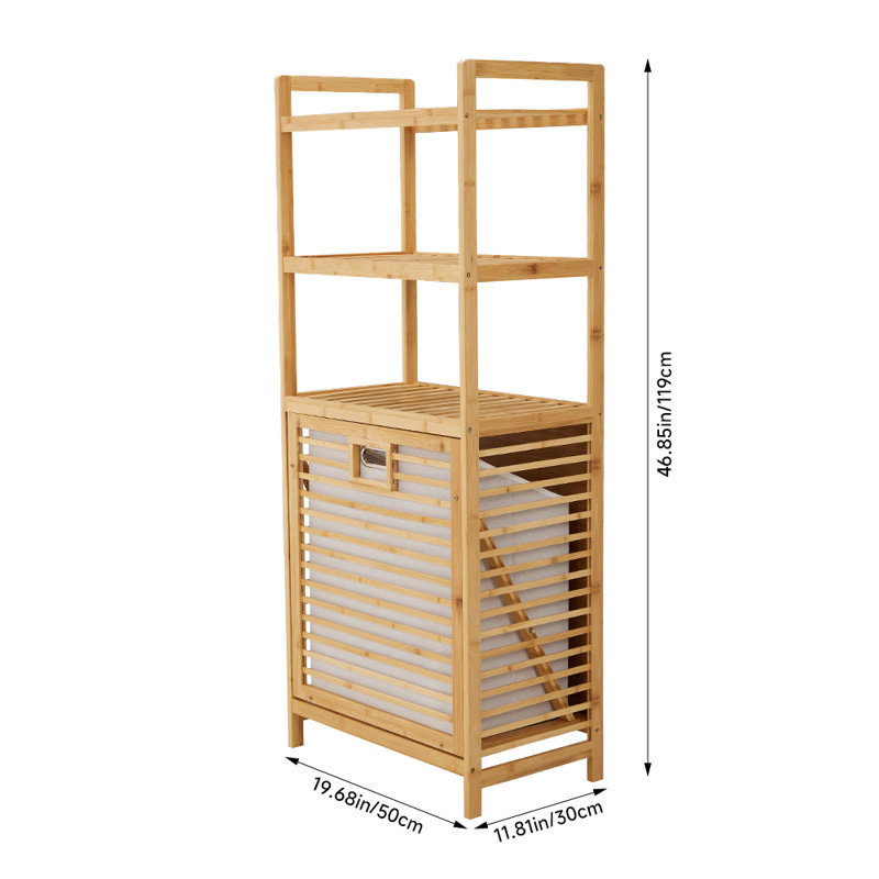 Rylann Bamboo Laundry Room Organizer