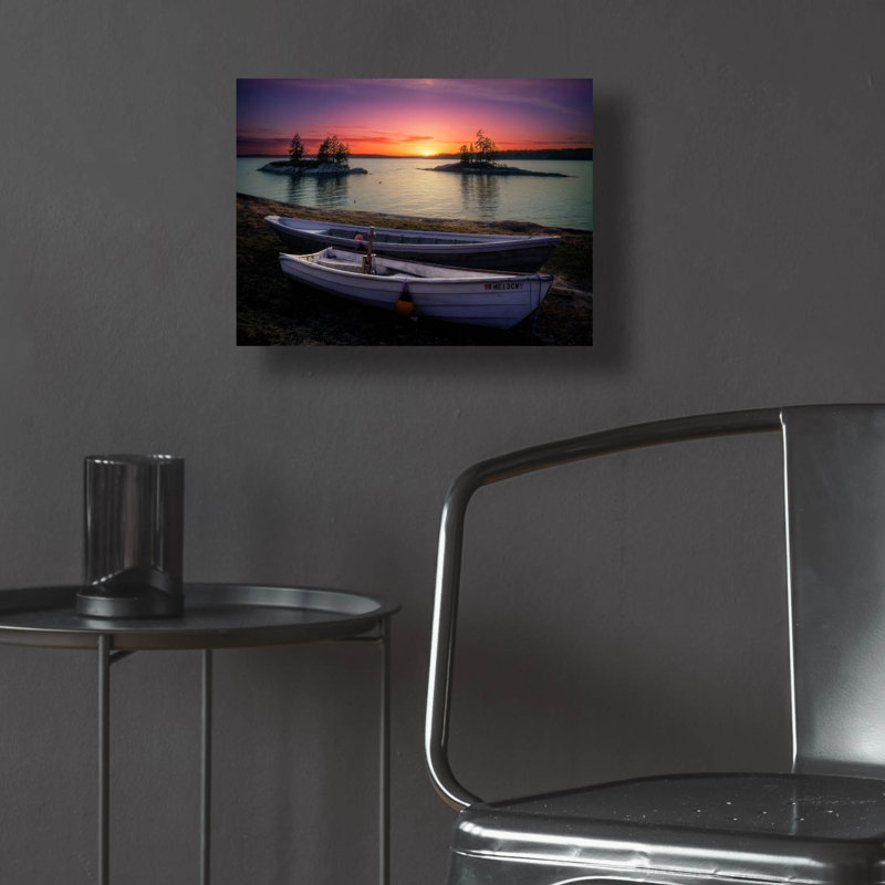 Art mural en verre Breakwater Bay «Spring Sunset Lookout Point» par Rick Berk, H 12 po x l 16 po x P 0,13 po