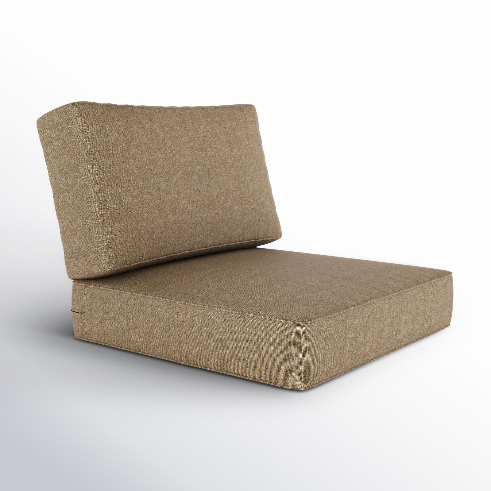 Lani Outdoor Sunbrella Seat/Back Cushion, Spectrum Mushroom Sunbrella® Plainweave