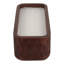Bougie parfumée à la vanille Jeimi pour chambre à coucher décor de table de chevet - Bougie décorative en bois de manguier pour bibliothèque, table basse ou salon - 10 po, brun