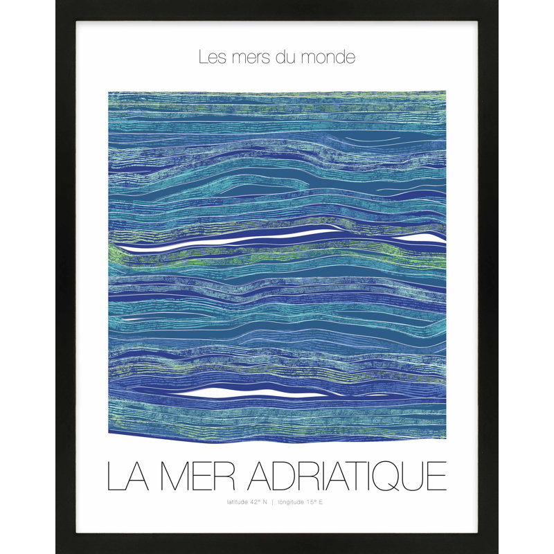 «Kerrin Adriaique», reproduction encadrée sur papier par Jacques Pilon, H 30 po x l 24 po x P 1,25 po