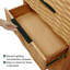Commode haute en bois massif à 5 tiroirs ACACIA Elara-114395519