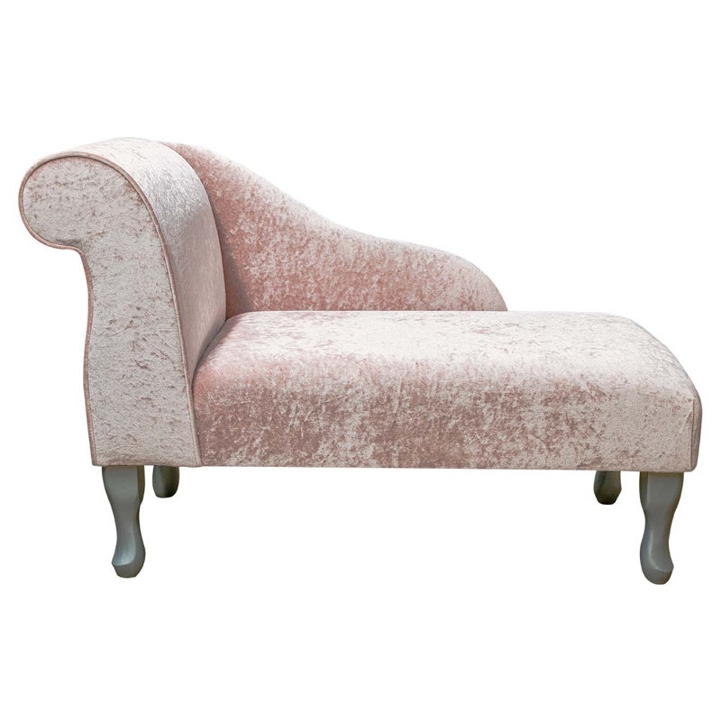 Upholstered Chaise Lounge, Gray
