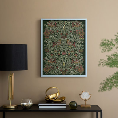 «Vintage Abstract Print CLCLVVII», reproduction encadrée - bois massif