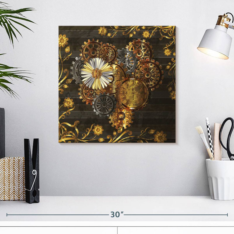 Kerner Steampunk Daisy, 16" H x 16" W