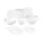 Saldivar 24 Piece Porcelain China Dinnerware Set - Service for 6