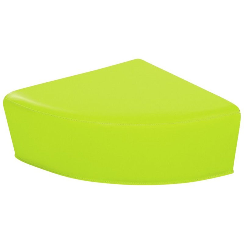Pouf quadrant de base - Hauteur du siège: 6 po, H 8 po x l 17 po x P 17 po, Light Green