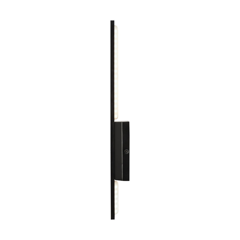 Blade 1 - Light LED Outdoor Armed Sconce, Black