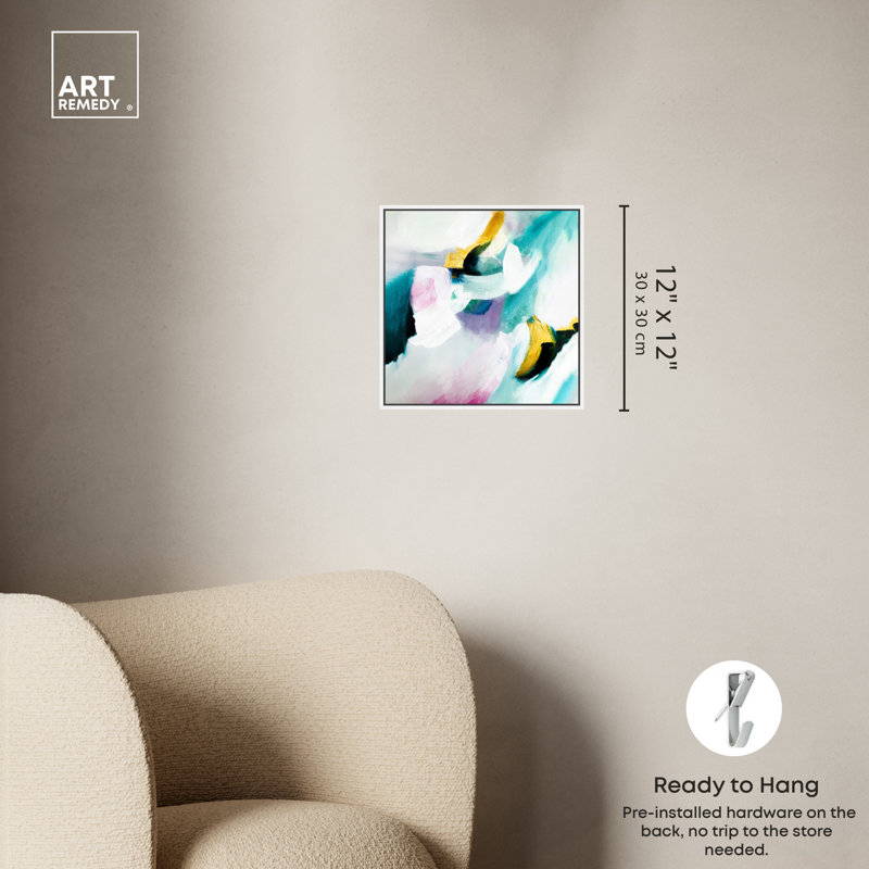 Art Remedy Still Violas Ii, Cadre blanc, H 13 po x l 13 po
