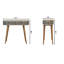 Console en bois massif 35,4 "