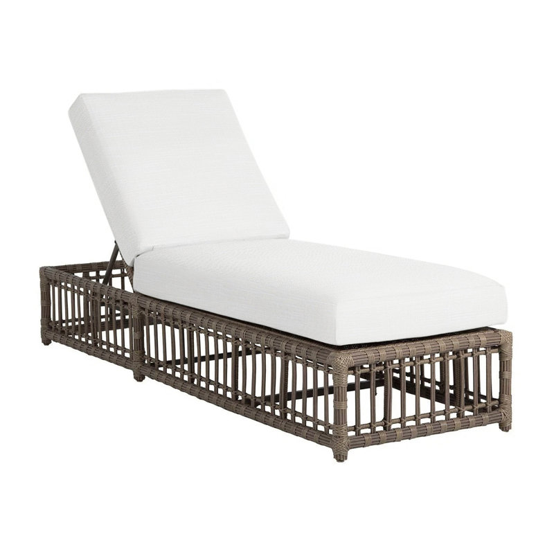 Newport Woven Chaise, Rollo Lace InsideOut® Linen, No Welt