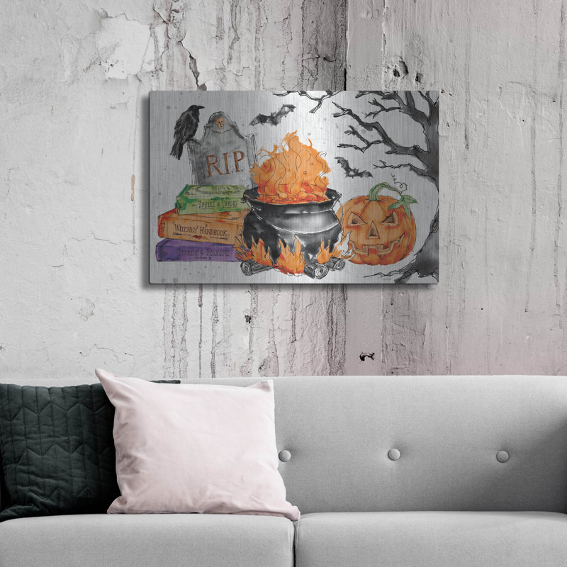 «Phantoms Of The Night I Color» par Anne Tavoletti, art mural en métal, 24 po x 16 po, H 24 po x l 36 po