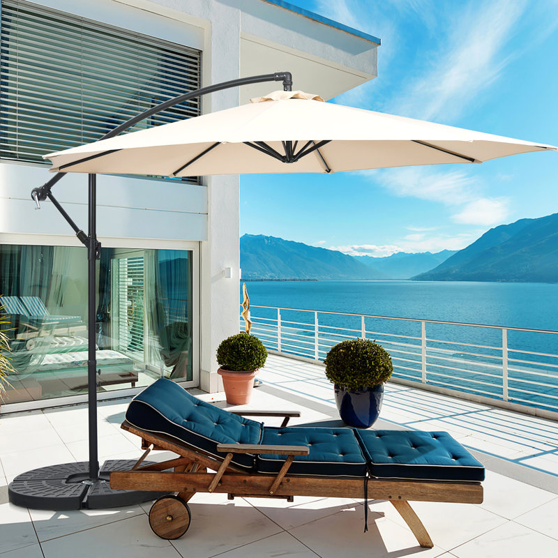 Parasol de plage 120 po Linnett, Beige