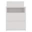 Taahir 2-Drawer Bedside Table with Open Shelf 40 cm White
