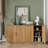 Wood Sideboard Cabinet with Adjustable Shelves-2010826290