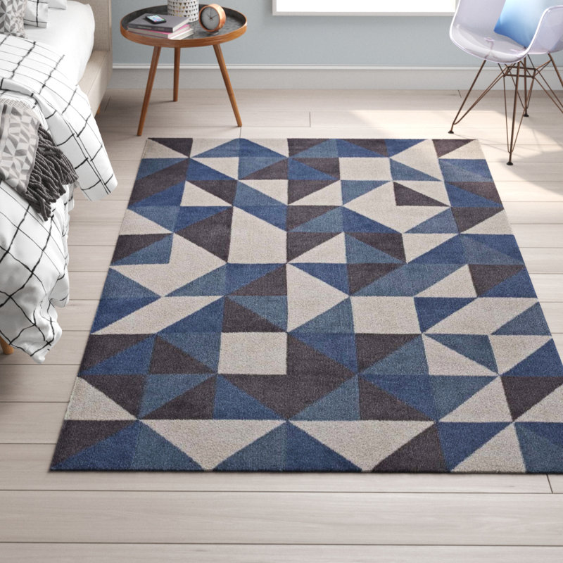Modway Kahula Geometric Triangle Mosaic Area Rug, Rectangle 5' x 8'