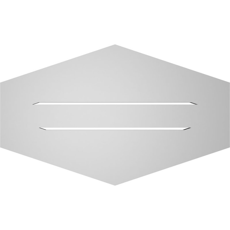 Pente verticale verticale en uréthane 4 pi, H 1 po x l 26 po x L 16 po