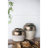 13X13X11" Round Sienna Brown Ceramic Accent Vase