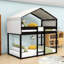 Lit superposé simple en bois avec tente Deller-1105698476