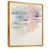 Toile avec cadre flottant or