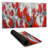 Abstract red tulips - 15.75"x31.50" Desk mat