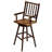 Cleary Swivel Solid Wood Counter Stool-560646841