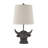 19"  Highland Cow Head Table Lamp