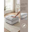 Canapé modulaire rembourré rembourré en duvet rembourré 37,75 po x P 37,75 po-1967210711