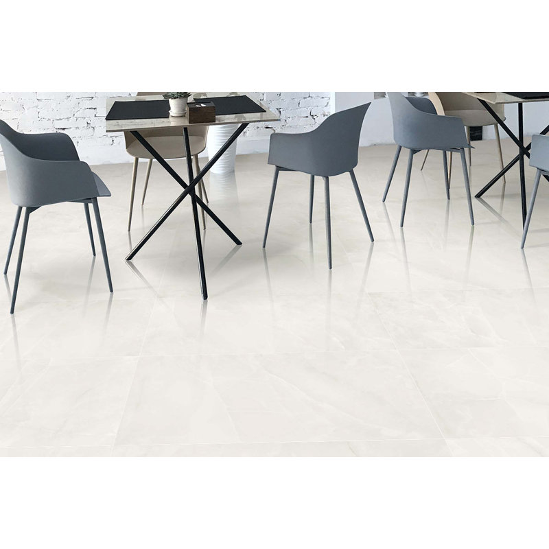 Onix 24" x 48" Porcelain Wall & Floor Tile, White