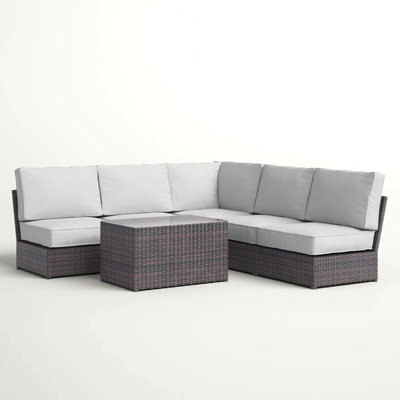 4-Person Outdoor Seating Group With Cushions – Fully Assembled, No Assembly Required