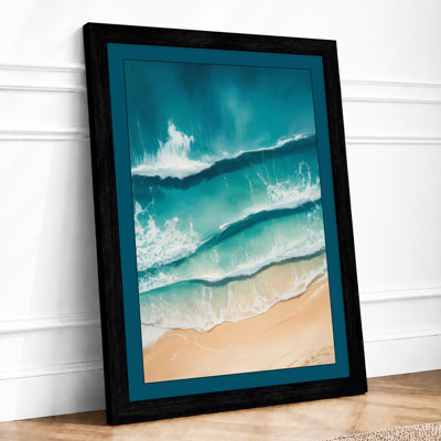 Waves At Shore Coastal - Print