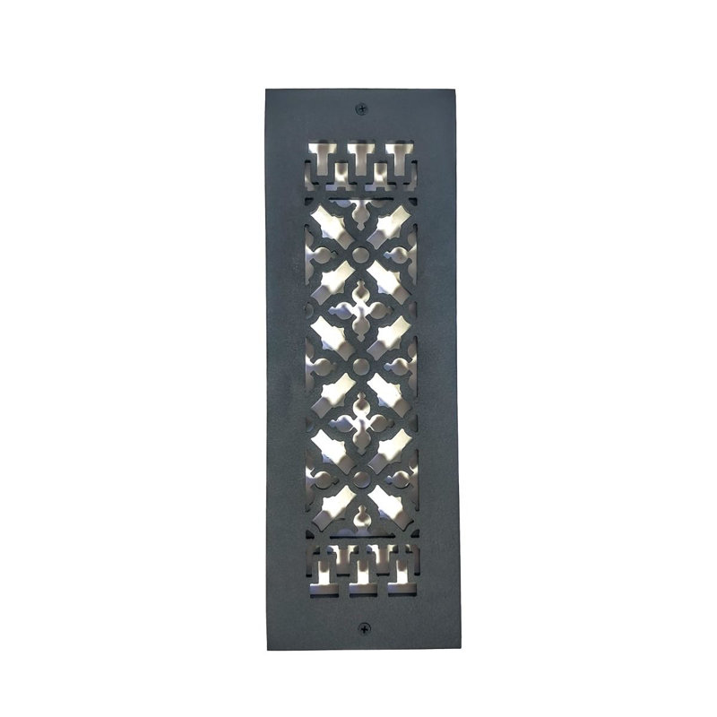 14" x 2-1/4" Grille, Wall Opening (with Holes and Screws), 16" H x 5.5" W x 1.5" D