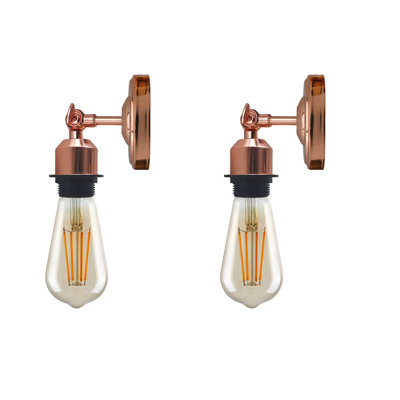 Boykin Adjustable Wall Sconce – Vintage Style Dimmable Light with Metal Shade by Breakwater Bay