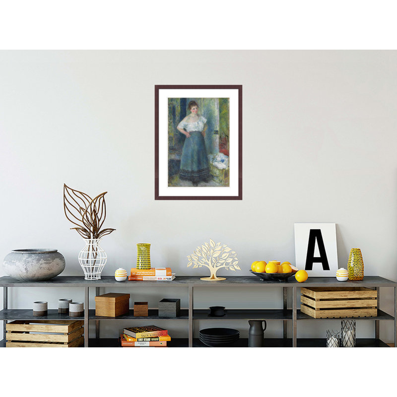 «The Laundress» par Pierre-Auguste Renoir, impression giclée encadrée, H 29,5 po x l 22,37 po