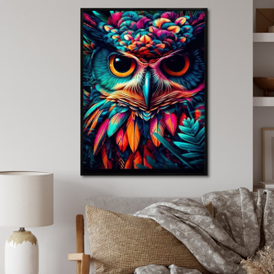 Portrait d'un hibou rusé