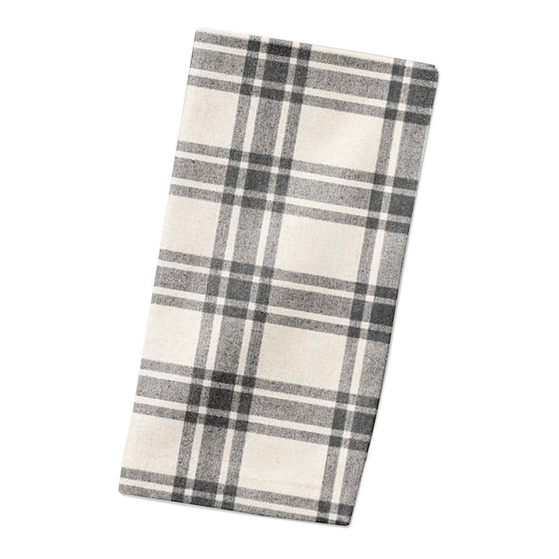 Serviette en coton 10 po, Noir