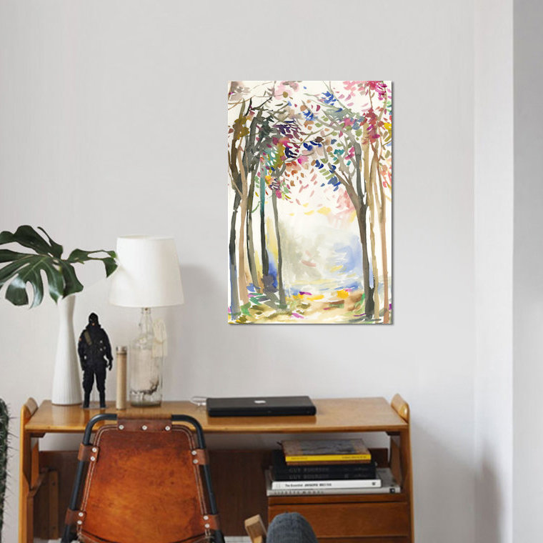 «Sunny Path I», reproduction sur toile, H 40 po x l 26 po x P 1,5 po, Pas de tapis, Toile tendue
