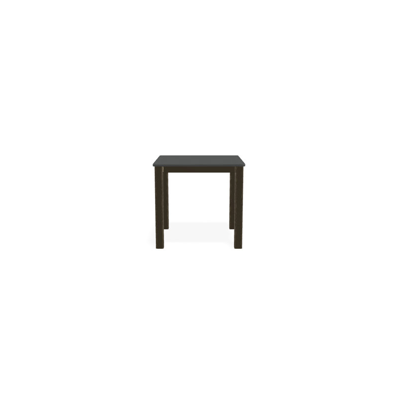 Robinett Square Metal Outdoor Side Table , 21'' in. W 21'' in. D, Classic Graphite P30, Textured Beachwood